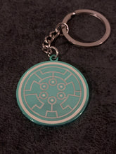 Load image into Gallery viewer, LIMITED: Gateway of the Samurai GLOW IN THE DARK hard enamel keychain