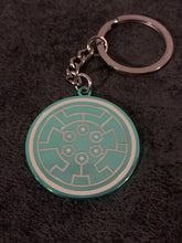 Load image into Gallery viewer, LIMITED: Gateway of the Samurai GLOW IN THE DARK hard enamel keychain
