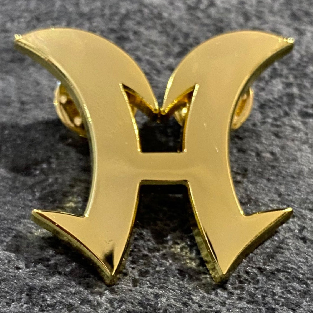 LIMITED Gold Pin: H - HERO Crest