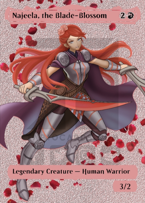 可憐なポーセリン★21SS nach FACETOFACE BOUGAINVILLIER リング LIMITED Metal Commander Proxy Card: Najeela, the Blade