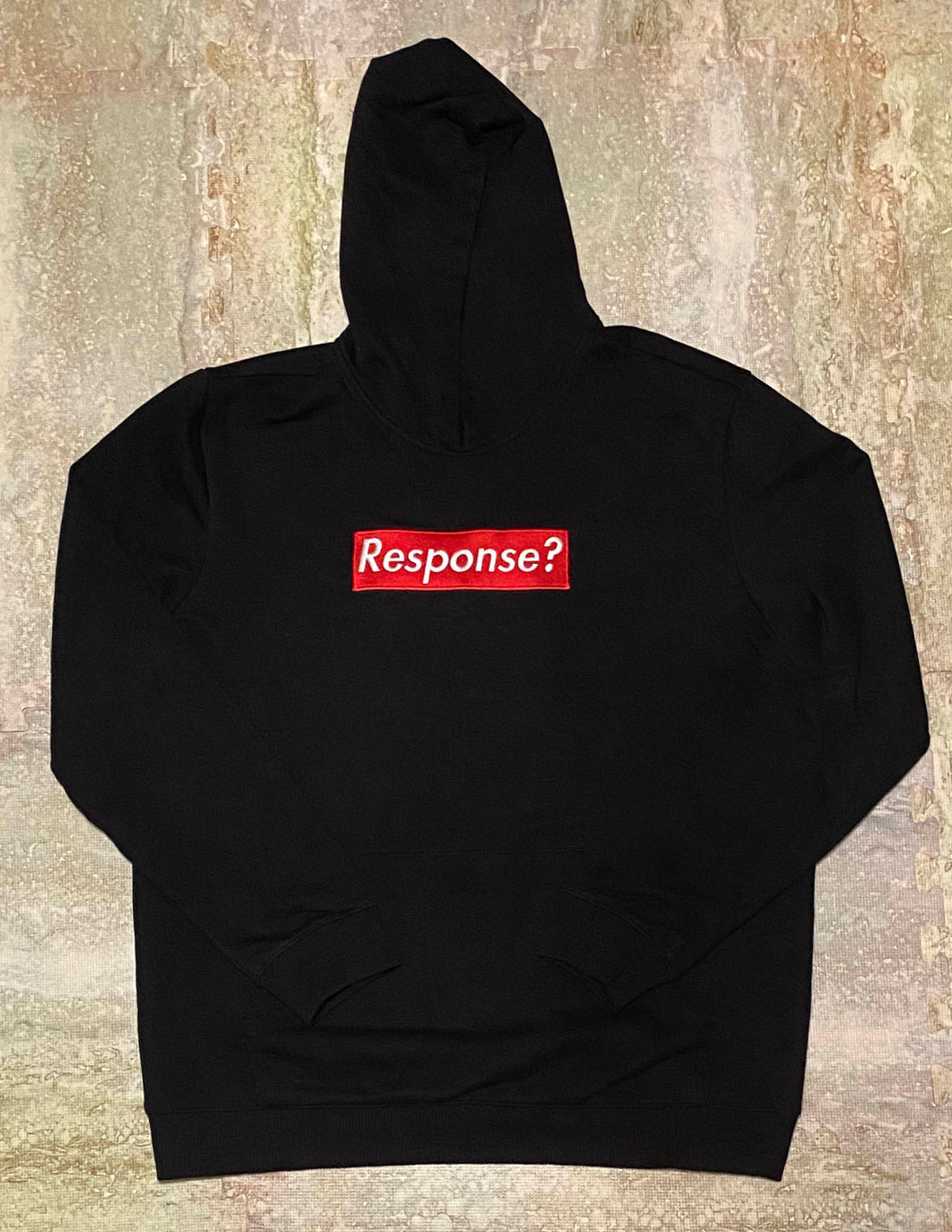 LIMITED: Response? Pullover Double Layered Hoodie (Black)