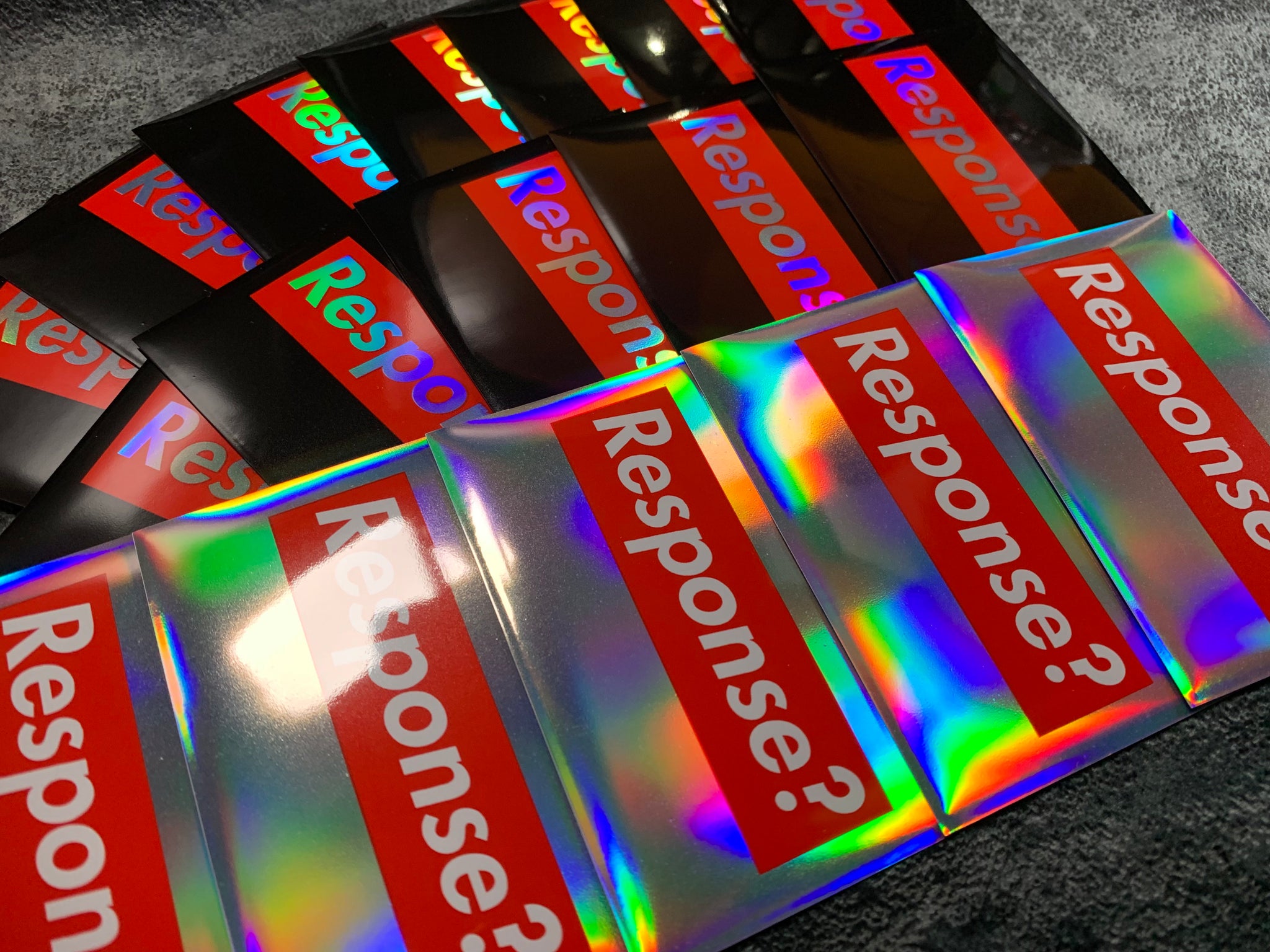 LIMITED BUNDLE: Response? Holographic Sleeves 2x 100pcs set LIMITED BUNDLE: Response? Holographic Sleeves 2x 100pcs set